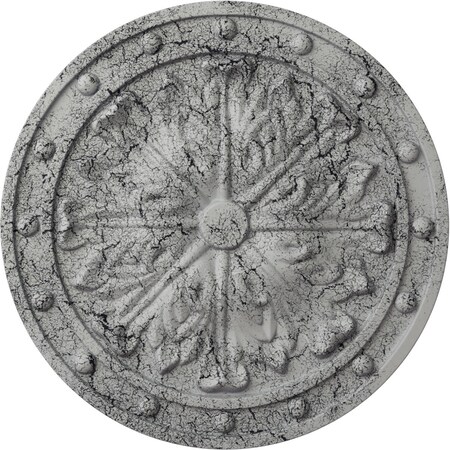 Ekena Millwork Foster Acanthus Leaf Medallion (Canopies up to 2 1/4"), 20 1/2"OD x 1 1/2"P, Ultra Pure White CM20FOUWC